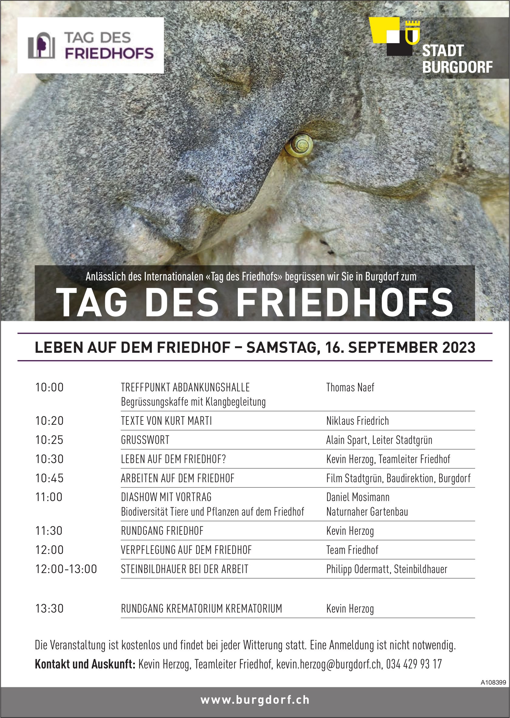 Tag Des Friedhofs 16 September Stadt Burgdorf