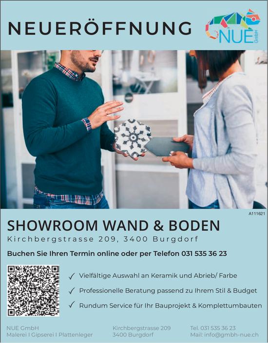 NUE GmbH, Burgdorf - Neueröffnung Showroom Wand & Boden