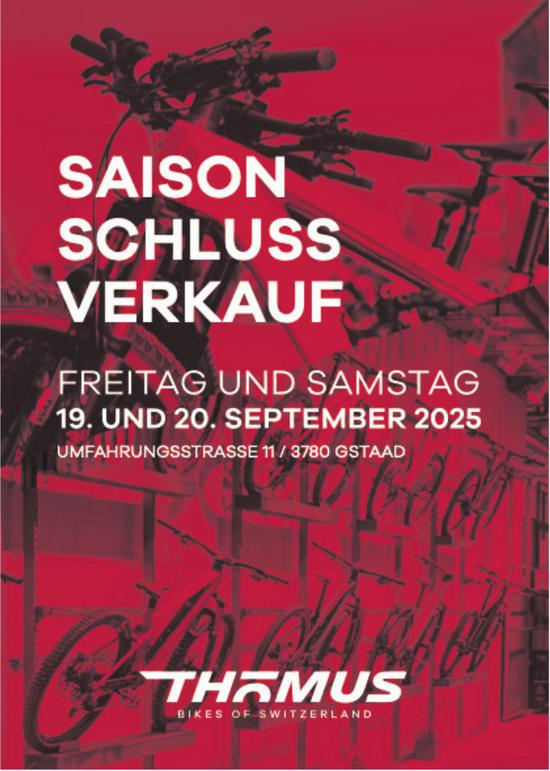 THÖMUS, Gstaad - SAISON SCHLUSS VERKAUF