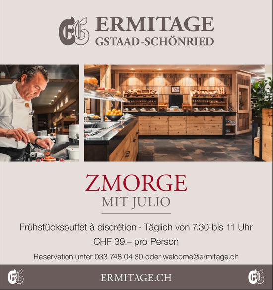 ZMORGE MIT JULIO, Frühstücksbuffet à discrétion