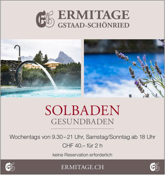 Ermitage Gstaad-Schönried, Solbaden Gesundbaden
