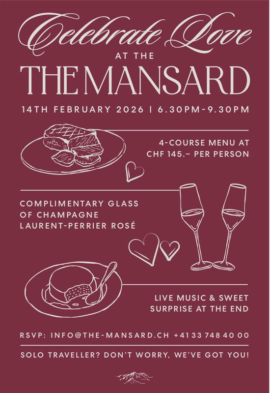 Celebrate Love at THE MANSARD, 14. Februar, THE MANSARD