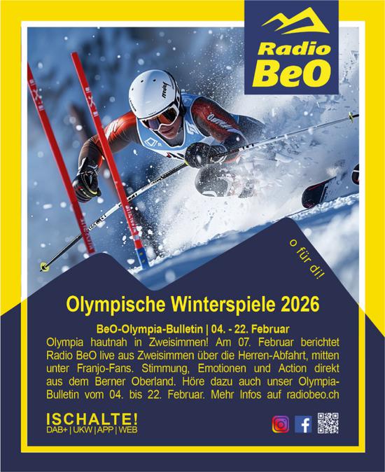 Radio BeO, Olympische Winterspiele 2026