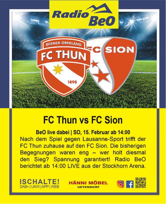 FC Thun vs FC Sion, 15. Februar, Stockhorn Arena