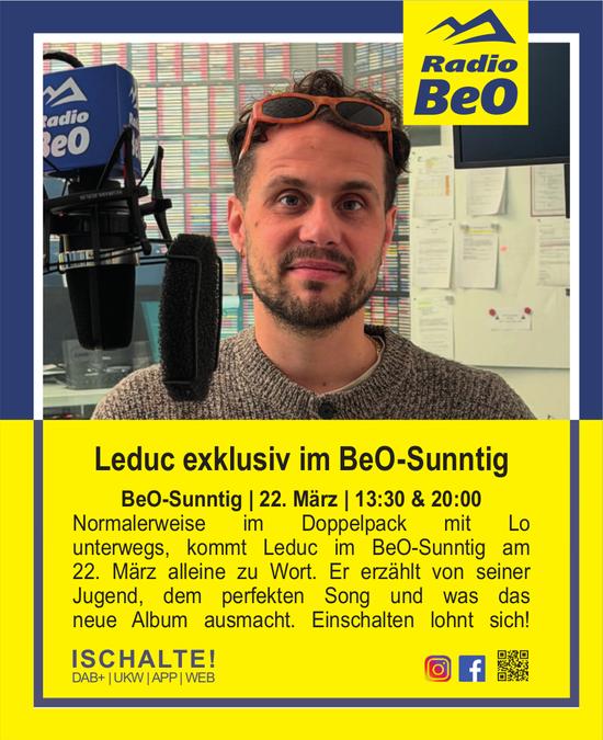 Radio BeO, Leduc exklusiv im BeO-Sunntig