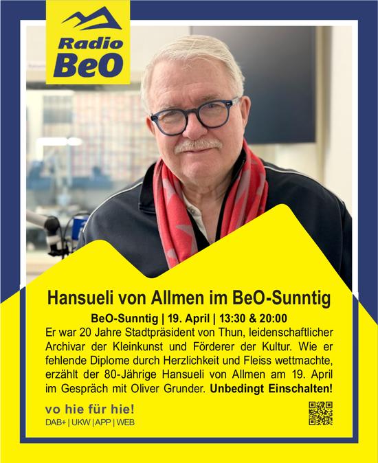 Radio BeO, Hansueli von Allmen im BeO-Sunntig