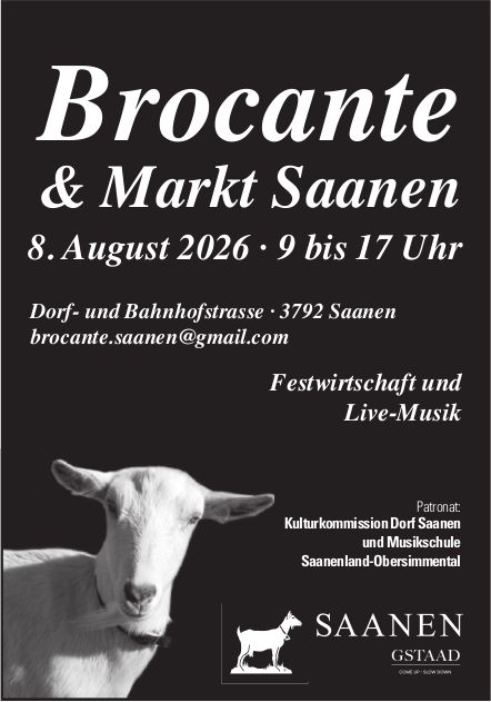 Brocante & Markt Saanen, 8. August