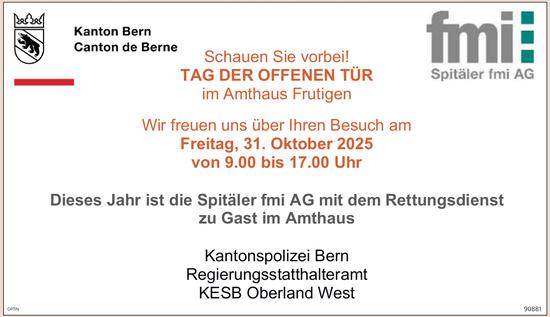 TAG DER OFFENEN TÜR, 31. Oktober