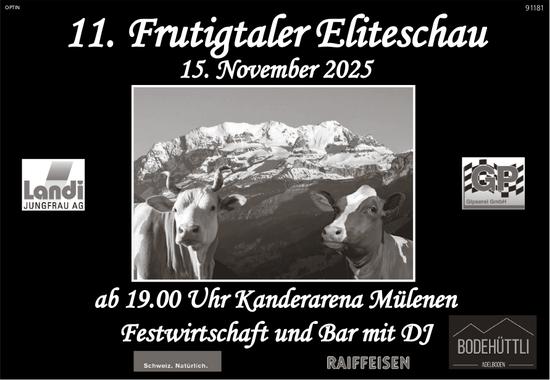 11. Frutiger Eliteschau, 15. November, Kanderarena, Mülenen
