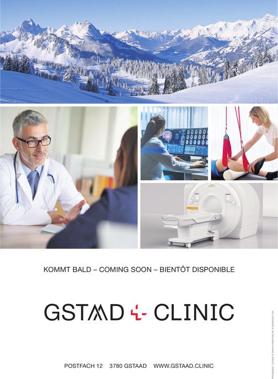 Gstaad Clinic - Kommt bald – Coming soon – Bientôt disponible