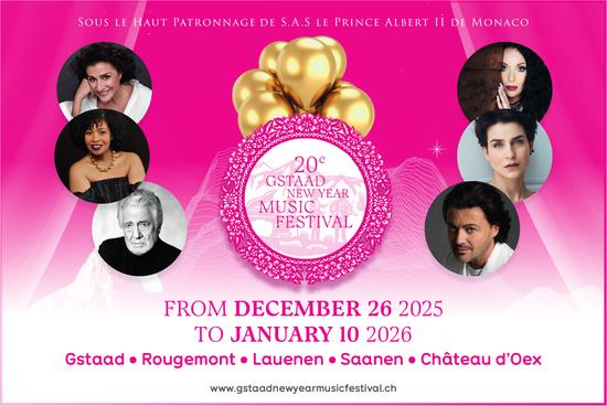 20e Gstaad New Year Music Festival, 26. Dezember - 10. Januar