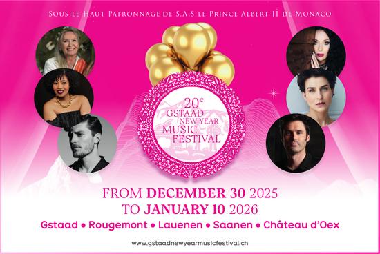 20e Gstaad New Year Music Festival, 30. Dezember - 10. Januar