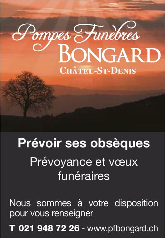 Pompes Funèbres Bongard, Châtel-St-Denis - Prévoir ses obsèques