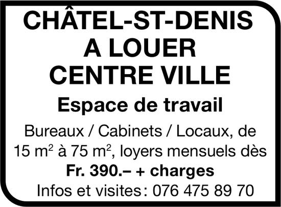 Espace de travail Bureaux / Cabinets / Locaux, Châtel-St-Denis, à louer