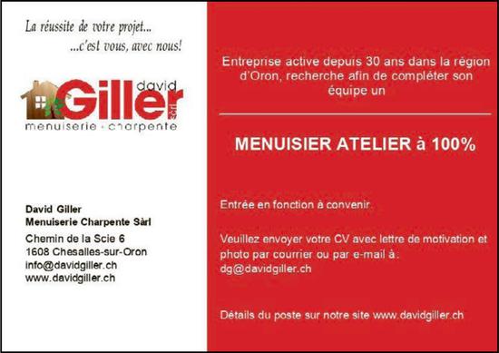 MENUISIER ATELIER 100%, Menuiserie Charpente Sàrl, Chesalles, recherché