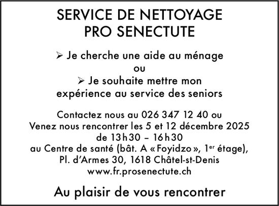 Je souhaite mettre mon expérience au service des seniors, Châtel-St-Denis, cherché