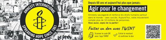 AMNESTY INTERNATIONAL, Agir pour le changement