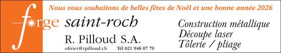 R Pilloud SA, Nous vous souhaitons de belles fêtes de Noël et une bonne année 2026