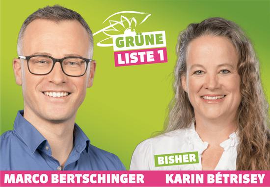 Grüne, Marco Bertschinger Karin Betrisey
