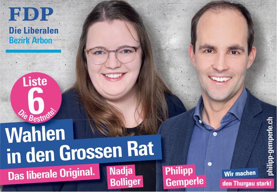 FDP Arbon - Wahlen in den Grossen Rat