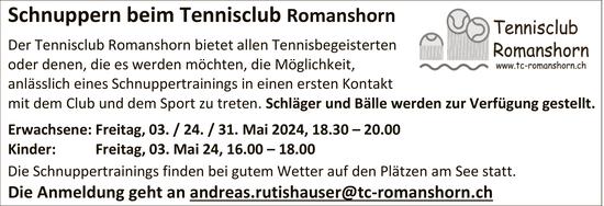 Schnuppern beim Tennisclub Romanshorn