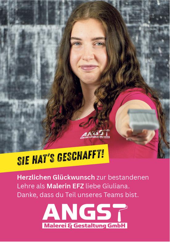 Malerei & Gestaltung GmbH, Abschlussprüfung bestanden!