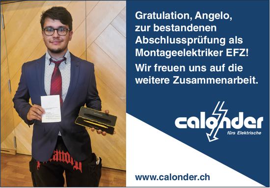 Calonder, Abschlussprüfung bestanden!