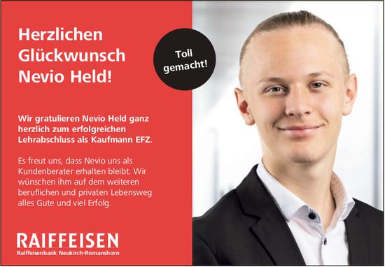 Raiffeisenbank, Abschlussprüfung bestanden!