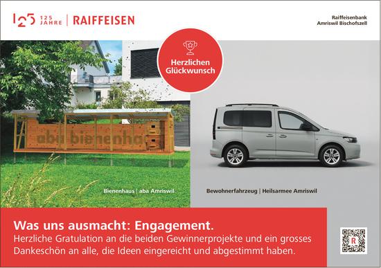 Raiffeisenbank, Amriswil - Was uns ausmacht: Engagement.