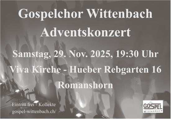 Adventskonzert, 29. November, Viva Kirche, Romanshorn