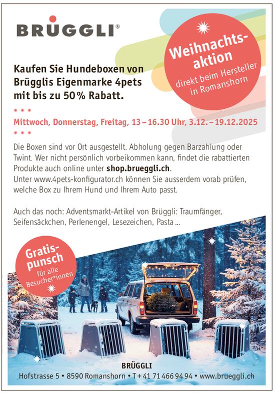 Weihnachts-aktion, 3. - 19. Dezember, Romanshorn
