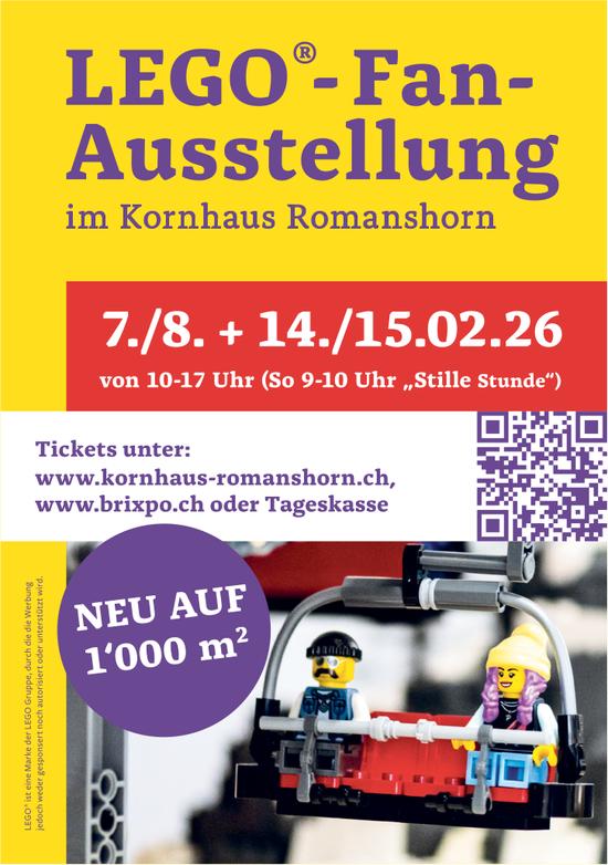 LEGO-Fan-Ausstellung, 7. bis 15. Februar, Romanshorn