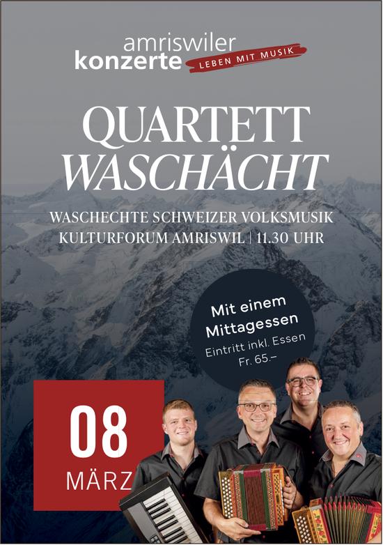 QUARTETT WASCHÄCHT, 8. März, Kulturforum