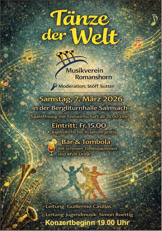 Tänze der Welt, 7. März, Bergliturnhalle, Salmsach