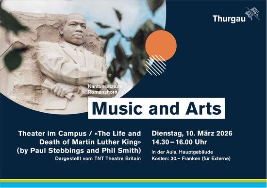Theater im Campus/«The Life and Death of Martin Luther King» (by Paul Stebbings and Phil Smith), 10. März, Aula, Romanshorn