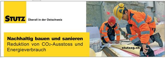 Stutz AG, Nachhaltig bauen und sanieren