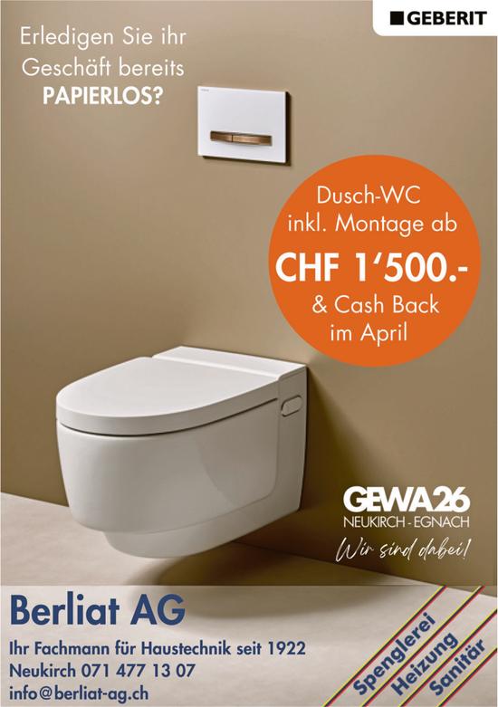 Berliat AG, Neukirch - Ihr Fachmann für Haustechnik seit 1922