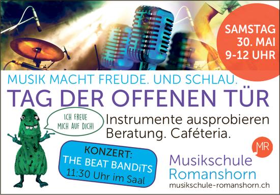 Tag der offenen Tür, 30. Mai, Musikschule Romanshorn