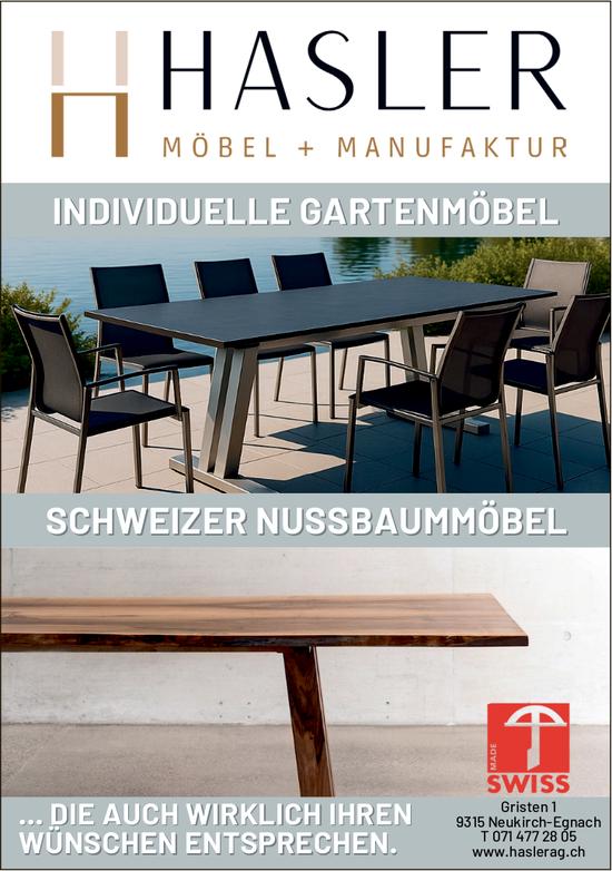 HASLER, Neukirch-Egnach - INDIVIDUELLE GARTENMÖBEL
