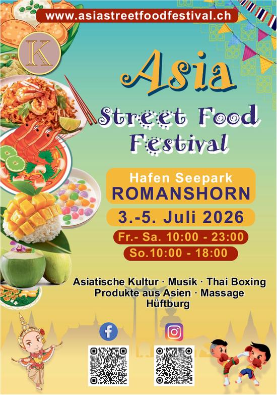 Asia Street Food Festival, 3. - 5. Juli, Hafen Seepark, Romanshorn