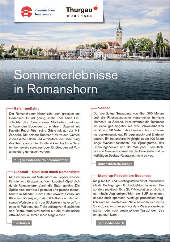 Romanshorn» Stadt, Sommererlebnisse