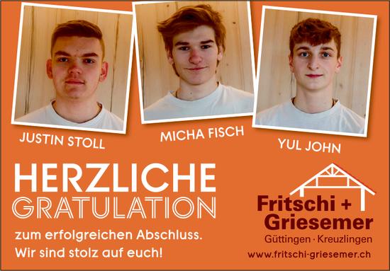 Fritschi + Griesemer, HERZLICHE GRATULATION