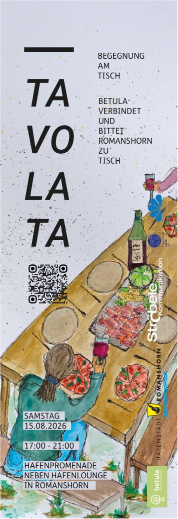 TAVOLATA: Begegnung am Tisch, 15. August, Hafenpromenade, Romanshorn