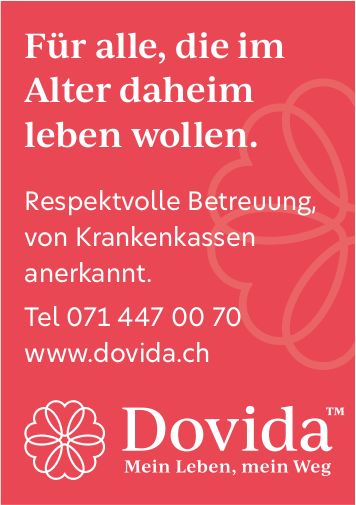 Dovida, Für alle, die im Alter daheim leben wollen.