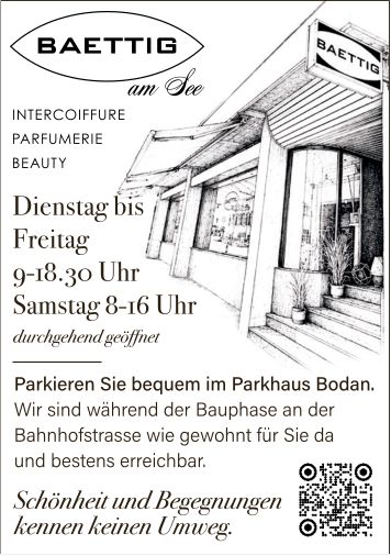 BAETTIG am See, Intercoiffure/ Parfumerie / Beauty /