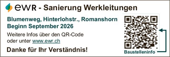 EWR, Romanshorn - Sanierung Werkleitungen