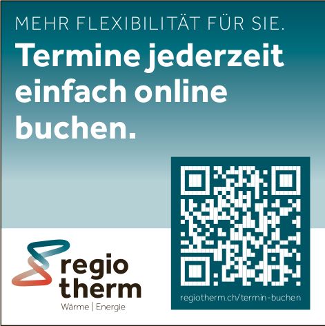 regiotherm, Termine jederzeit einfach online buchen.