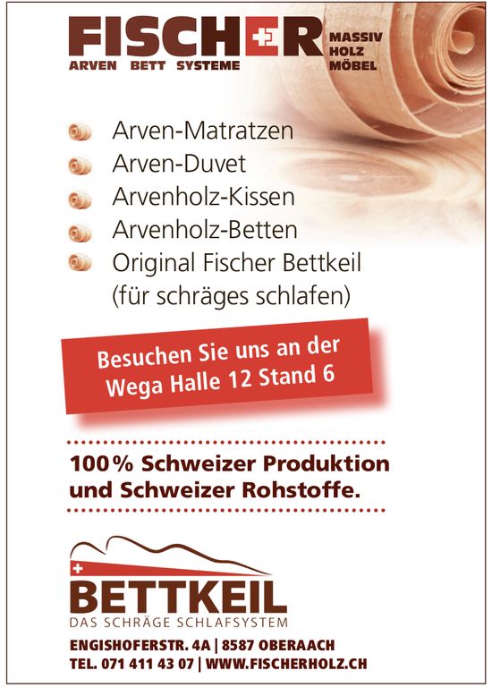 Fischerholz, OBERAACH - Arven - Bett - Systeme