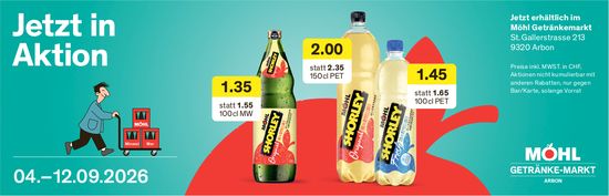 Möhl Getränke-Markt Arbon, Jetzt in Aktion