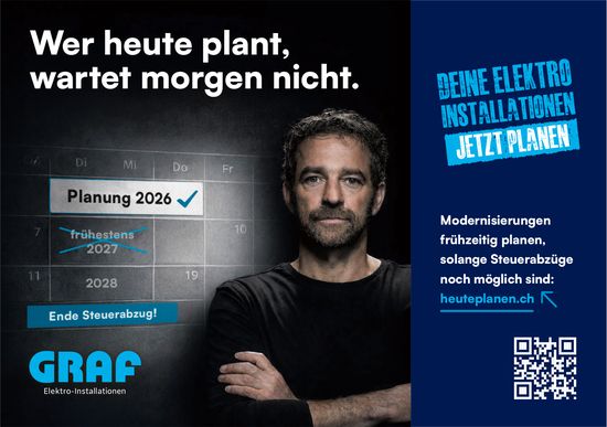 GRAF Elektro-Installationen, Wer heute plant, wartet morgen nicht.
